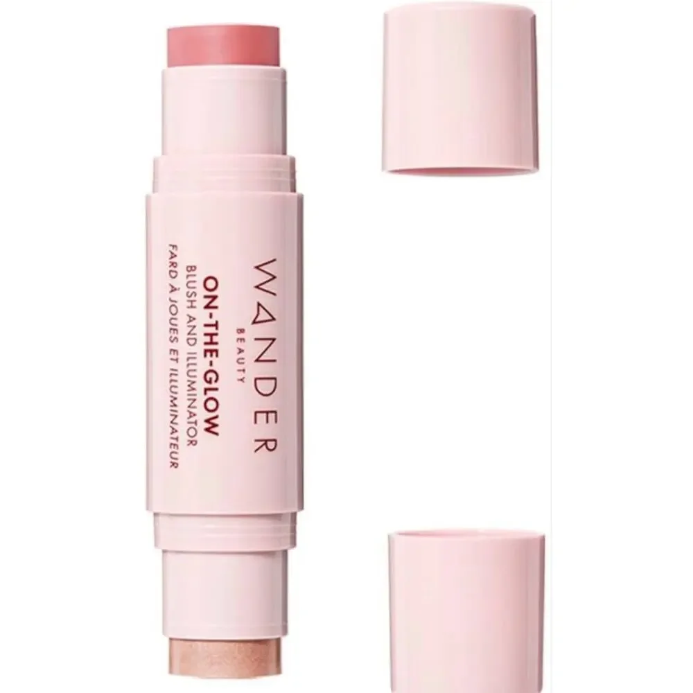 Wander Beauty On-the-Glow Blush & Illuminator duo - CORAL ROSE / NUDE GLOW - NEW